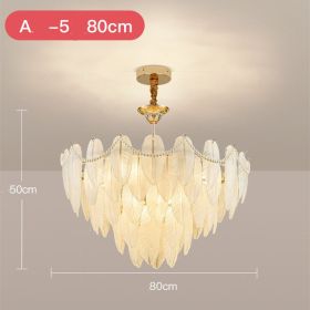 French Cream Wind Pendant Light Luxury (Option: A-80cm five layer)