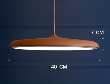 Nordic Modern Simple LED Chandelier Restaurant Chandelier Designer Chandelier (Option: Coffee-45cm)