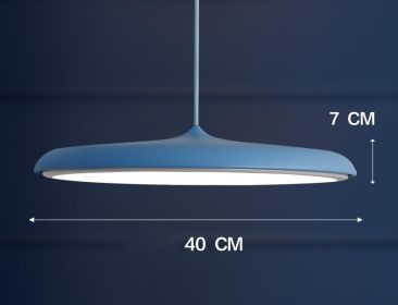 Nordic Modern Simple LED Chandelier Restaurant Chandelier Designer Chandelier (Option: Blue-45cm)